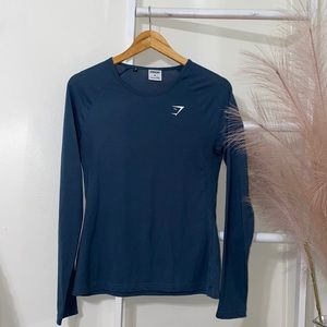 Gymshark M Teal training Long sleeve